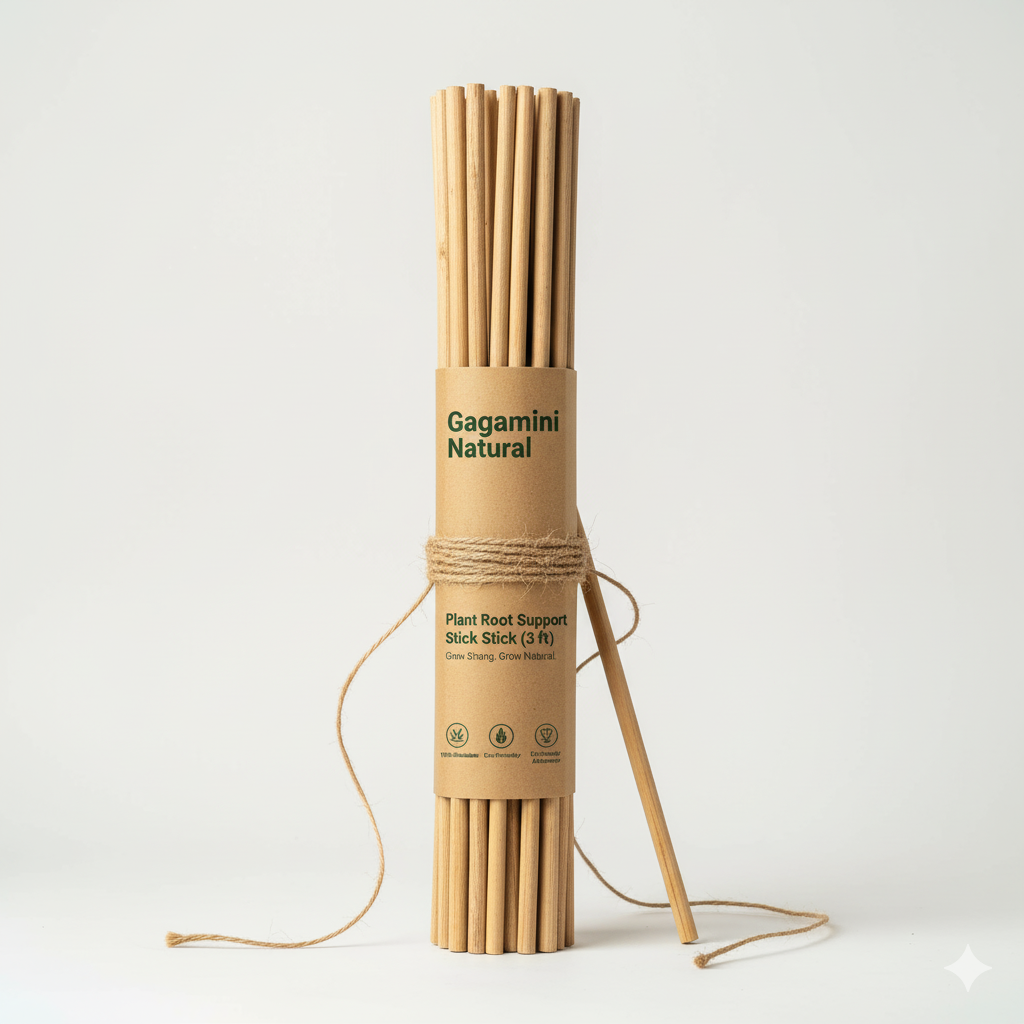 GAGAMINI NATURAL – Plant Support Stick (3 Ft)