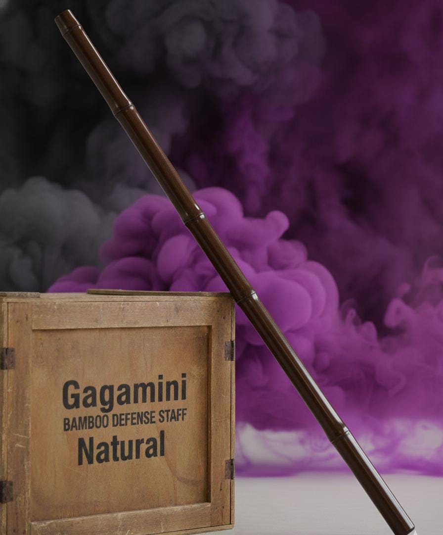 GAGAMINI NATURAL Premium Bamboo Walking Stick | Strong Handmade Lathi for Walking Support & Self-Defence